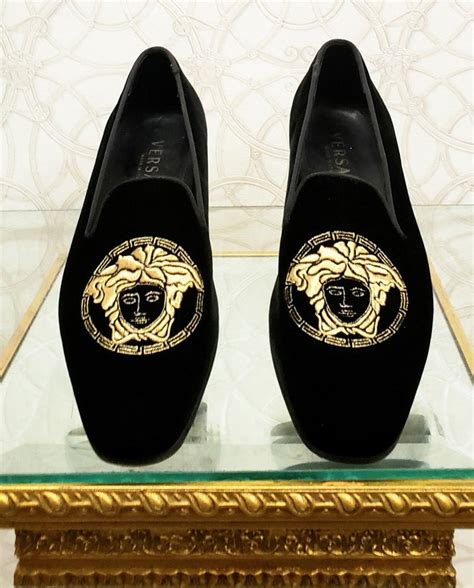 versace medusa head loafers.